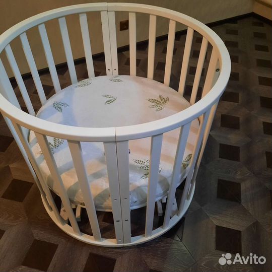 Детская кроватка круглая трансформер