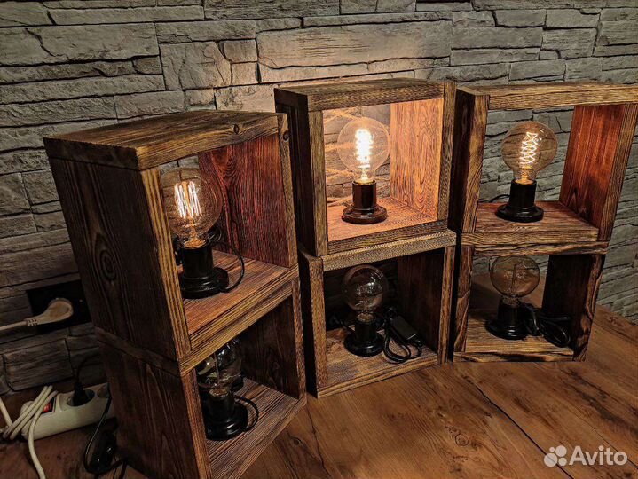 Светильник (ночник) в стиле лофт