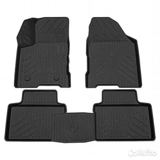 Ковры салона полиуретановые черные LADA Vesta