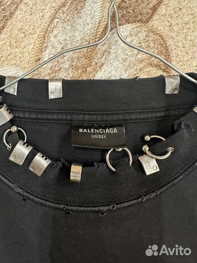 Футболка balenciaga черная