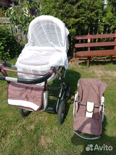 Коляска детская 2 в 1 lisa PC люлька и прогулочная