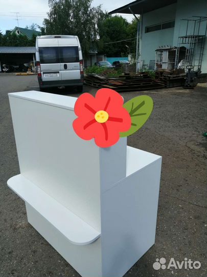 Стойка ресепшен - Стойка администратора: белый