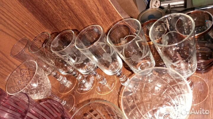 Фужеры стопки хрусталь СССР
