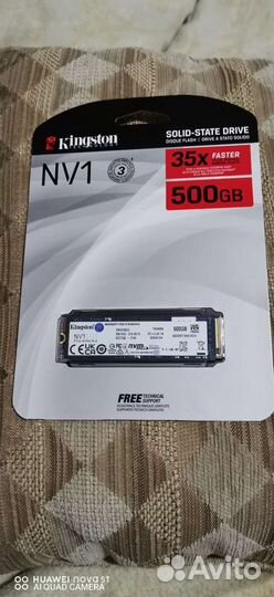 SSD накопитель Kingston NV1 snvs/500гб, M.2 2
