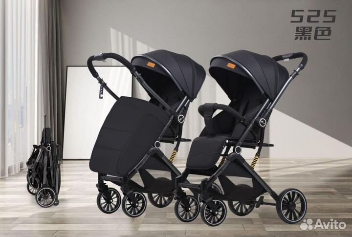 Коляска новая с перекидной ручкой