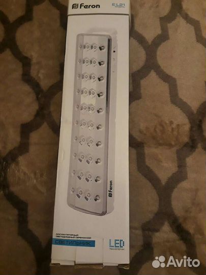 Светильник feron EL21 аккумуляторный,светодиодный