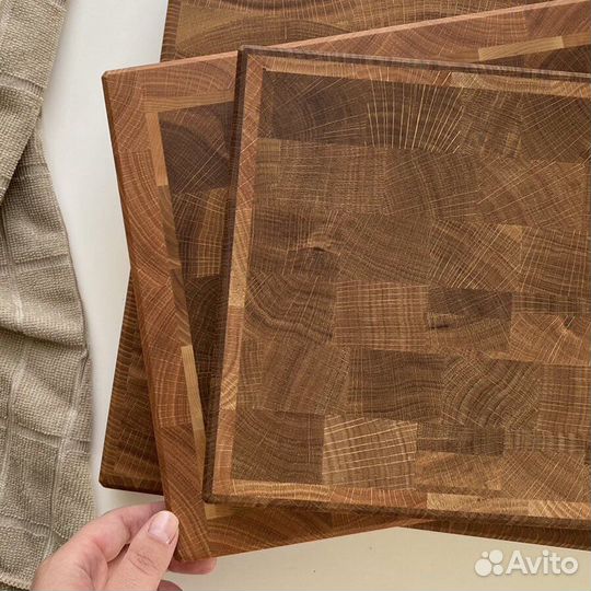 Торцевая разделочная доска 40/31см толщина 33