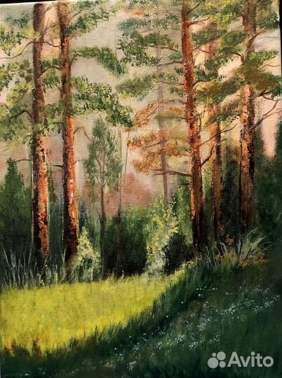 Картина маслом на холсте пейзаж