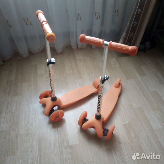 Самокат детский трехколесный бу