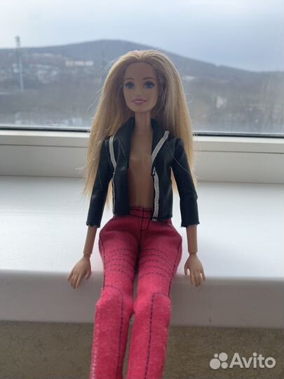 Шарнирная кукла barbie с живыми ресницами