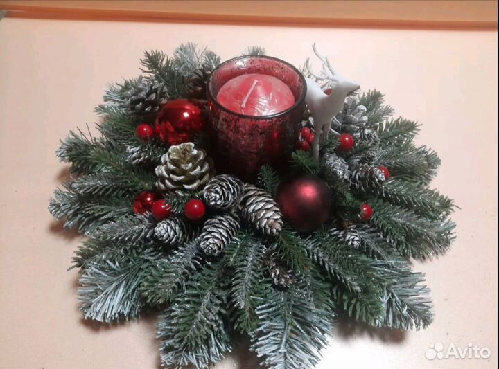 Новогодний подсвечник
