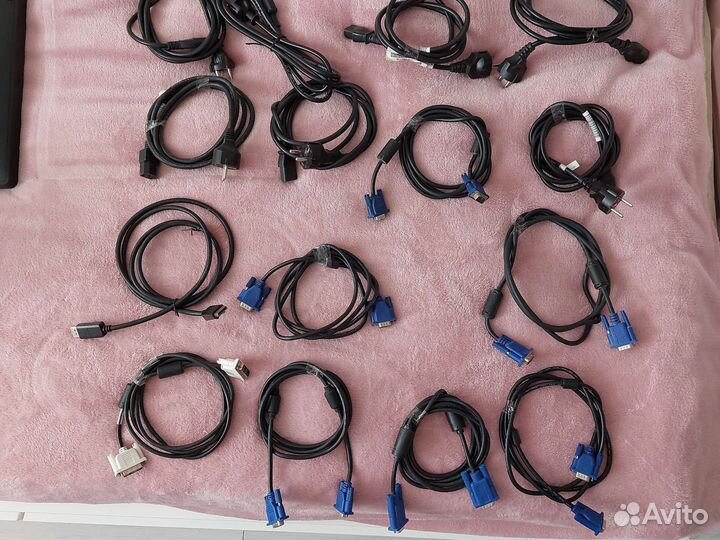 Кабель displayport, vga, питание 220