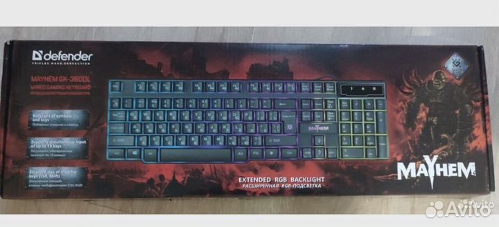 Defender Клавиатура проводная Клавиатура Defender
