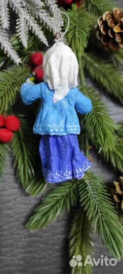 Ватные елочные игрушки