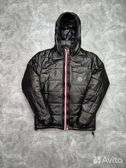 Куртка moncler глянцевая весенняя мужская