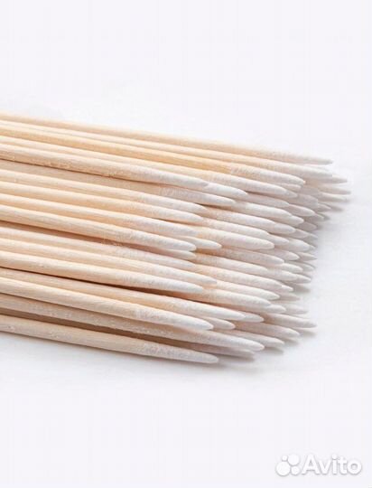 Тонкие ватные палочки для маникюра, бровистов