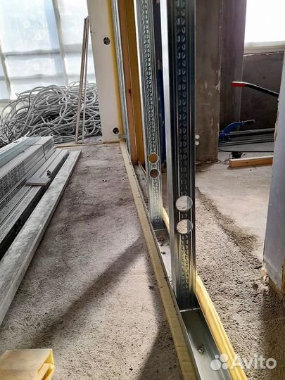 Возведение перегородок и стен