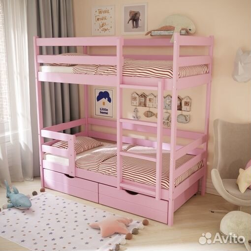 Детская кровать двухъярусная