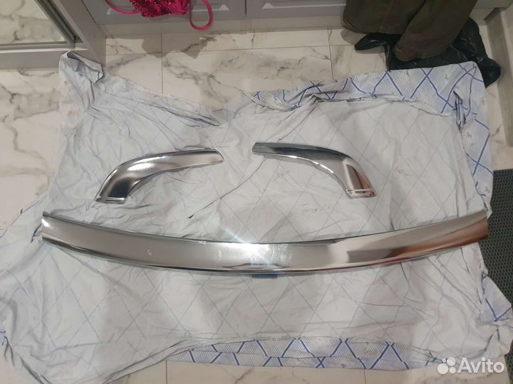 Хром переднего бампера газ 3110