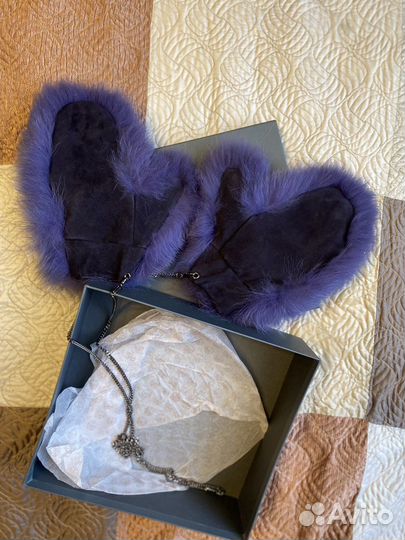 Варежки меховые Alla Pugacheva