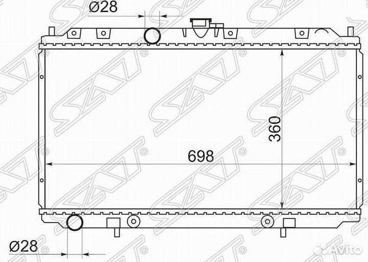 Радиатор Nissan Альмера Примера 2000-2006