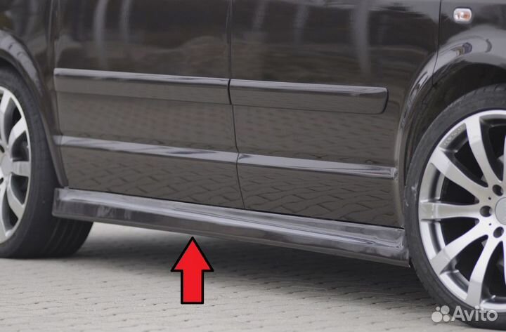 VW T6 15-19/T6.1 20- Накладки на пороги
