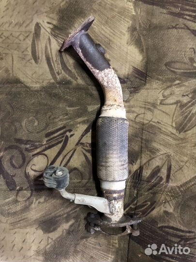 Гофра глушителя на hyundai solaris 1.4