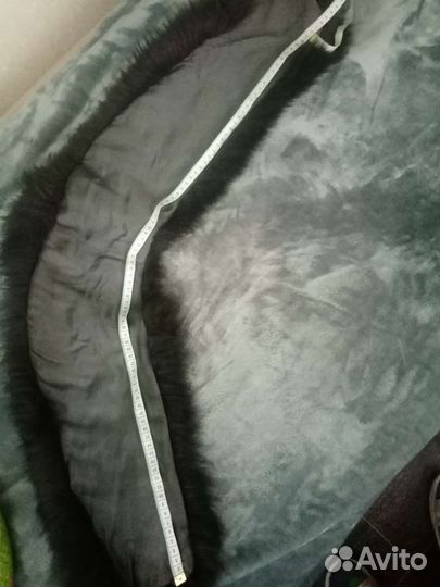 Меховой воротник чернобурка