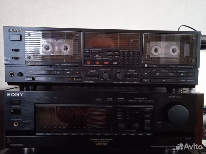 Двухкассетник sony TC-WR950