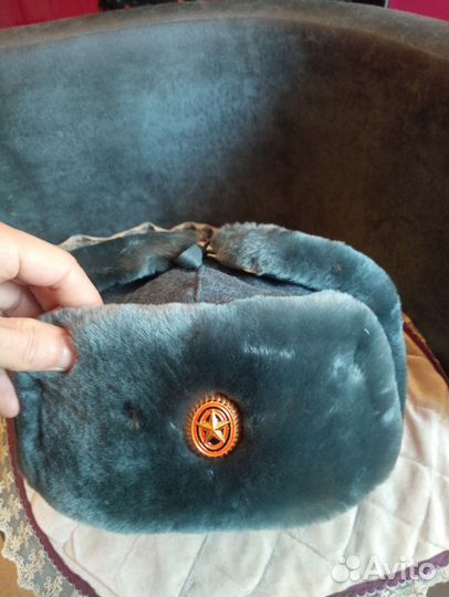 Мужская зимняя шапка ушанка