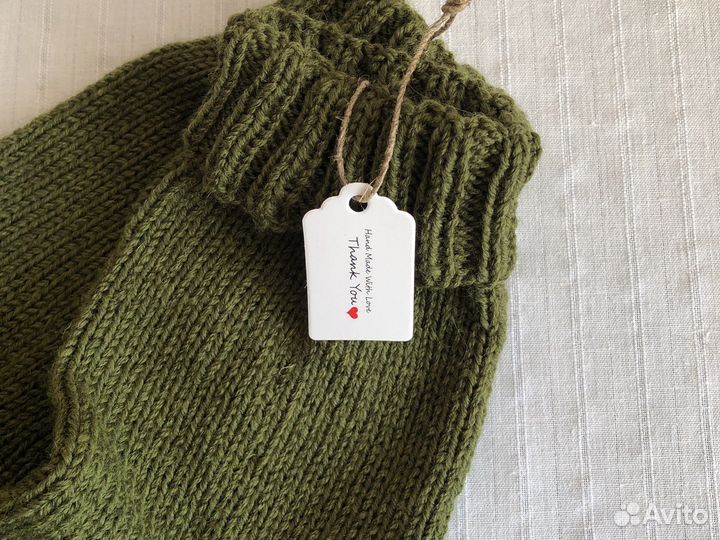 Вязанные мужские носки ручной работы