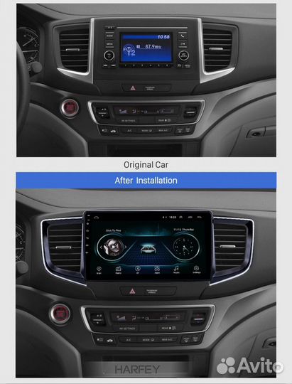 Honda pilot android штатная магнитола GPS wi-fi