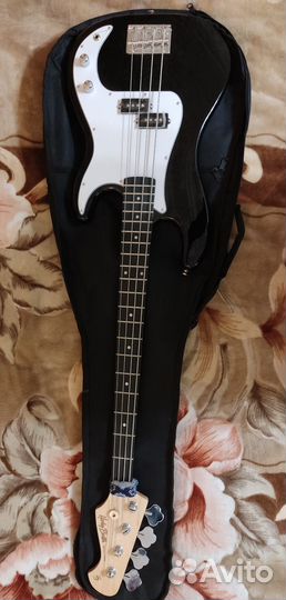 Бас гитара harley benton pb-20 bk standard
