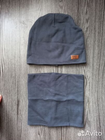 Комплект шапка и шарф для мальчика