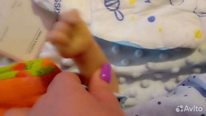 Кукла реборн мальчик с плюшка, ручной работы