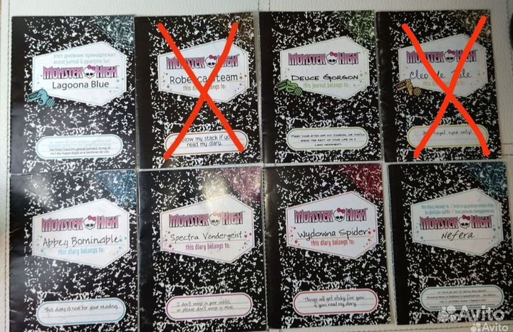 Монстер хай дневники и карточки