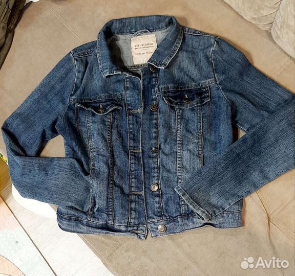 Джинсовая куртка для девочки 146-152