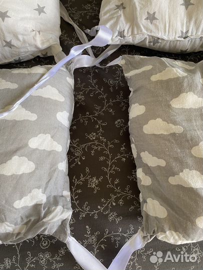 Бортики в детскую кроватку 12 шт