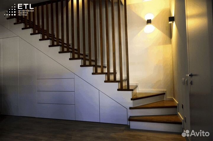 Подсветка лестницы с датчиками движения