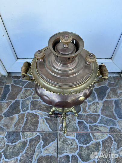 Самовар старинный на дровах рабочий 3 л