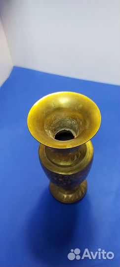 Винтажная Ваза бронза индия