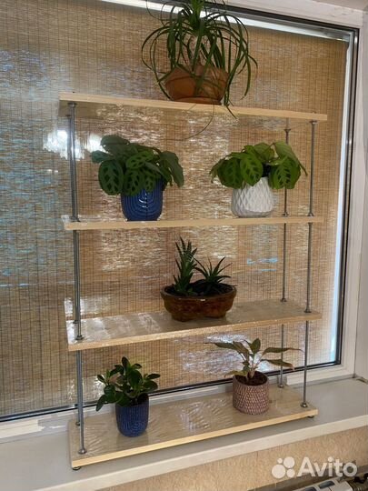 Полка для цветов на подоконник, стеллаж