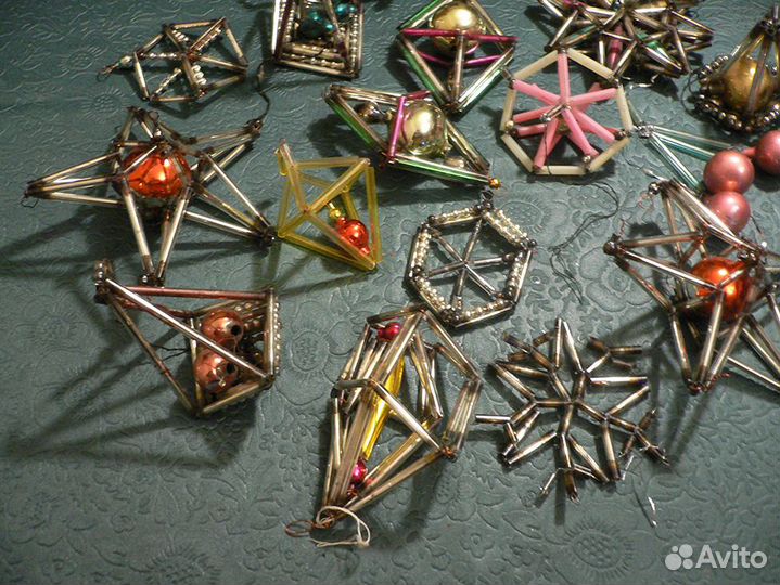 Игрушки стеклярус, СССР