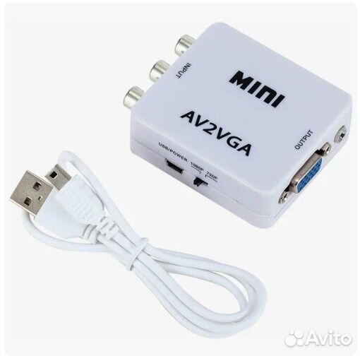 Конвертер переходник из AV в VGA