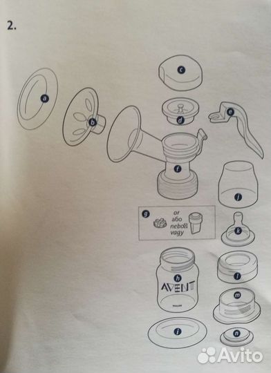 Молокоотсос avent ручной