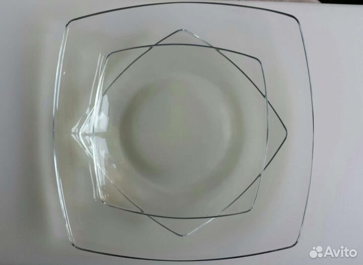 Тарелки стеклянные 10 шт