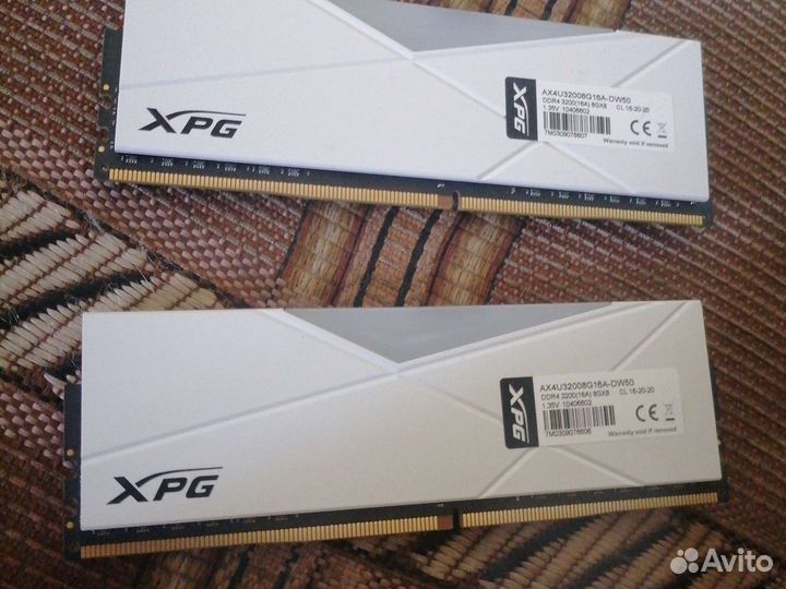 Оперативная память xpg ddr4 16gb 3200 mhz