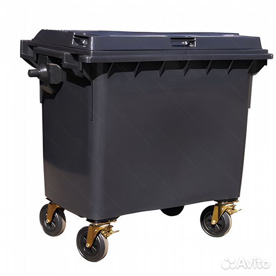 Пластиковый мусорный контейнер 770л-4085