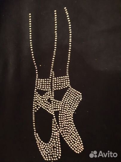 Спортивная велюровая кофта для балерин со стразами