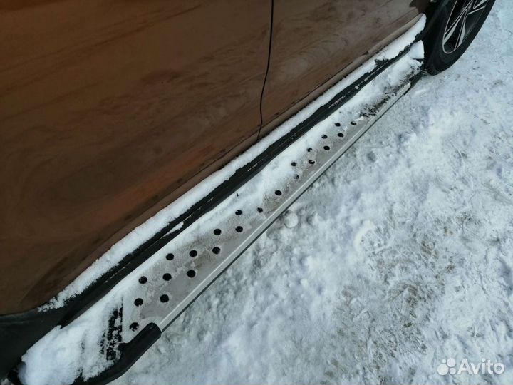 Пороги-подножки, крепёж на renault duster и arkana